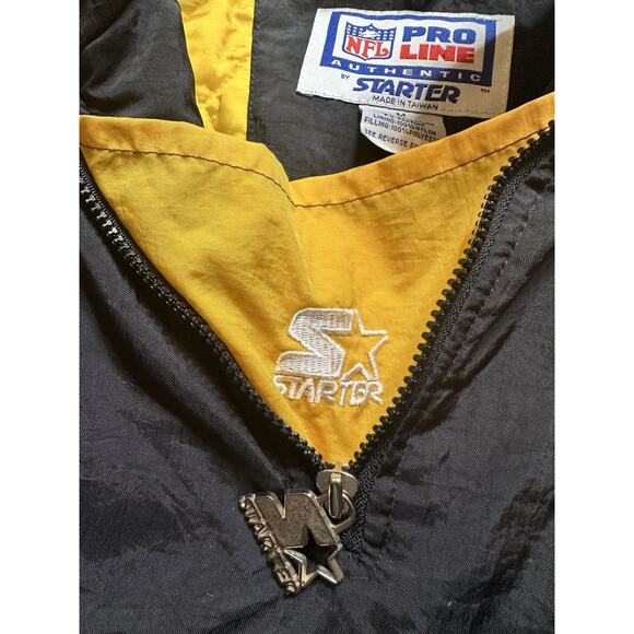 Vintage 1990’s Embroidered Steelers Sports Starter Jacket Size Medium - Picture 10 of 10